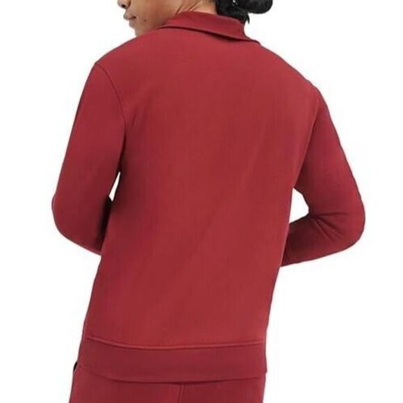 UGG 1116625 Men's Sz L Dark Cherry Red Zeke Quarter-Zip Pullover Sweater - Picture 8 of 8